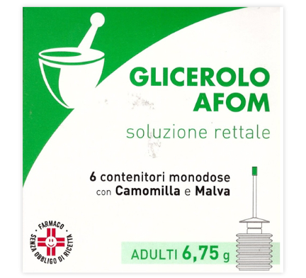 GLICEROLO AFOM*AD 6 contenitori monodose 6,75 g soluz rett con camomil