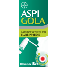 ASPI GOLA*spray mucosa orale 15 ml 0,25%