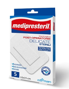 MEDICAZIONE MEDIPRESTERIL POST OPERATORIA DELICATA STERILE 7X5 5 PEZZI