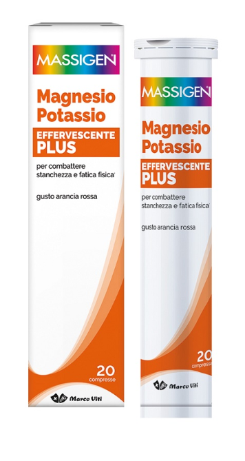 MASSIGEN MAGNESIO POTASSIO PLUS 20 COMPRESSE EFFERVESCENTI