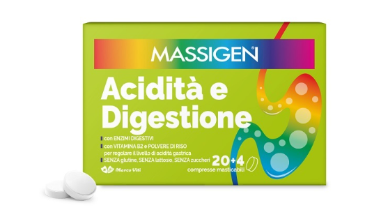 MASSIGEN ACIDITA' E DIGESTIONE 24 COMPRESSE MASTICABILI