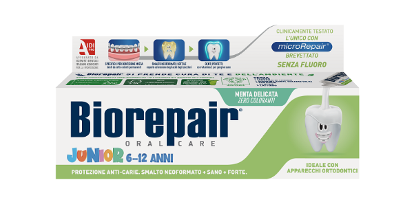 BIOREPAIR ORAL CARE JUNIOR 6-12 ANNI DENTIFRICIO PROTEZIONE ANTI CARIE