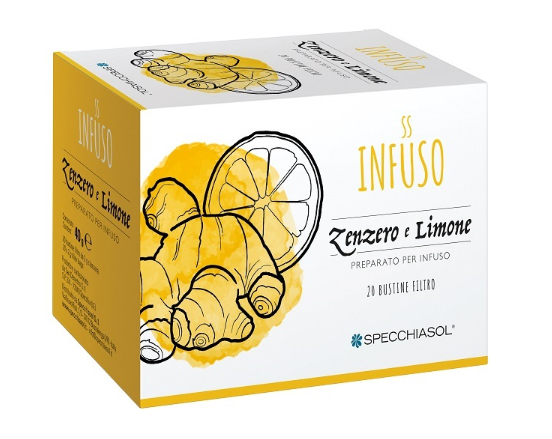 INFUSO TISANA ZENZERO + LIMONE 20 FILTRI