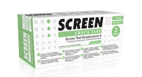 SCREEN TEST RAPIDO STREPTOCOCCO TAMPONE FARINGEO SCREEN 2 PEZZI SELF T