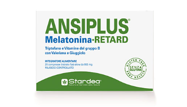 ANSIPLUS RETARD MELATONINA 20 COMPRESSE BISTRATO FAST SLOW 955 MG