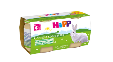 HIPP OMOGENEIZZATO CONIGLIO CON PATATE 2X80 G