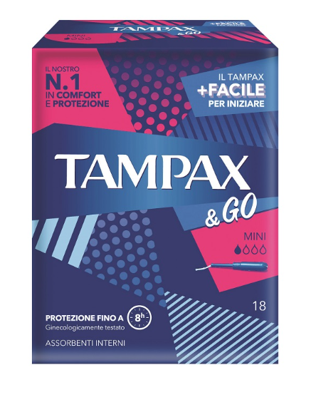 TAMPAX & GO MINI 18 PEZZI