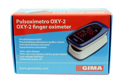 PULSOXIMETRO DA DITO OXY-2 SCHERMO LED 60X30,5X32,5MM 1 PEZZO