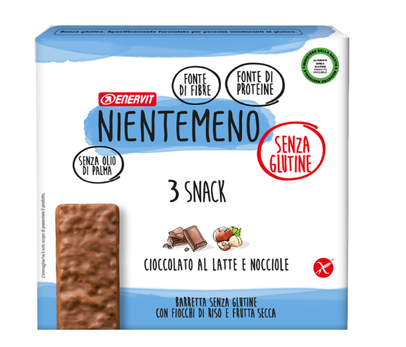 NIENTEMENO BAR CIOCCOLATO AL LATTE NOCCIOLE 3 X 33 G