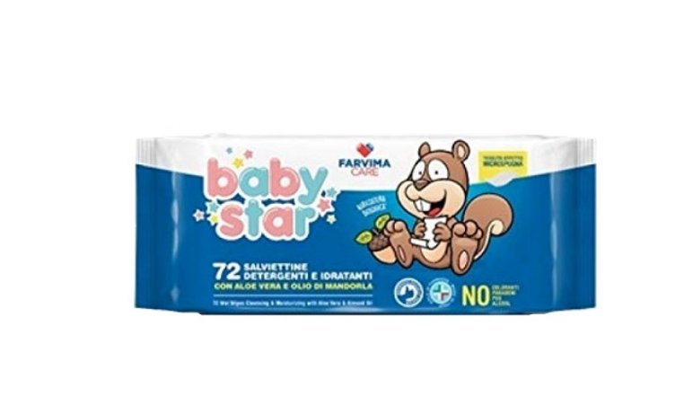BABYSTAR SALVIETTE BEBE' POPUP 72 PEZZI