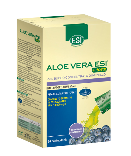 ESI ALOE VERA SUCCO + FORTE MIRTILLO 24 POCKET DRINK