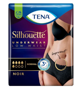 TENA SILHOUETTE NOIR M 10 PEZZI