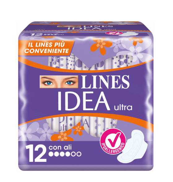 IDEA ULTRA ASSORBENTE GIORNO CON ALI 12 PEZZI