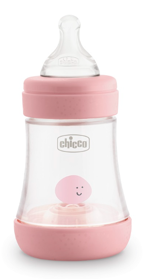 CHICCO BIBERON PERFECT 5 GIRL 150 ML IN SILICONE 1 FORO