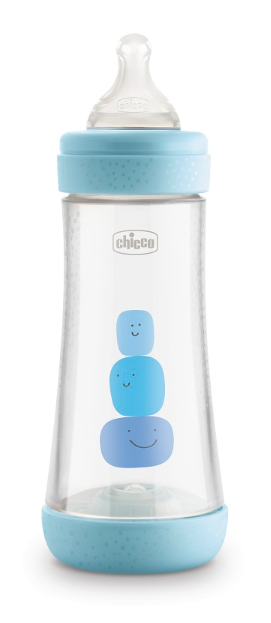 CHICCO BIBERON PERFECT 5 BOY 300 ML IN SILICONE 3 FORI