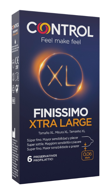 CONTROL FINISSIMO XTRA LARGE 6 PEZZI