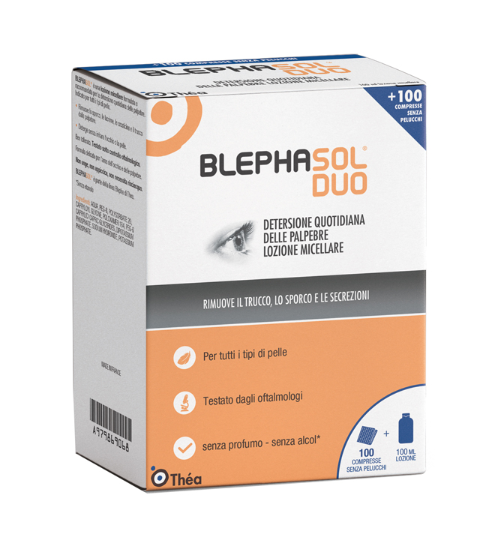 BLEPHASOL DUO SOLUZIONE MICELLARE IGIENE PALPEBRALE 100 ML + 100 GARZE