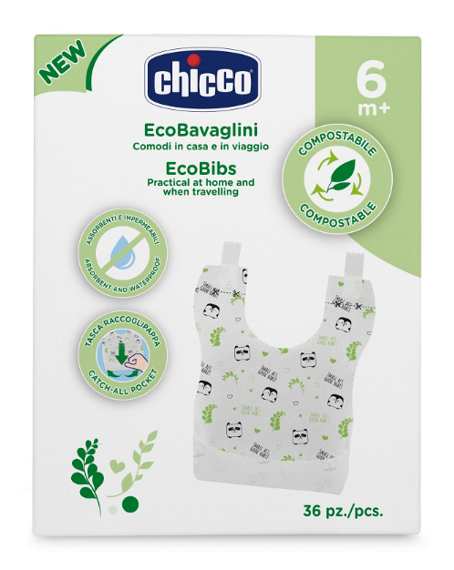 CHICCO BAVAGLINI MONOUSO COMPOSTABILI 36 PEZZI