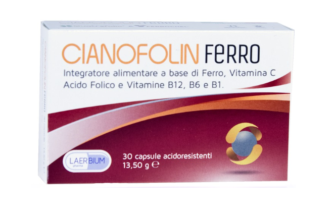 CIANOFOLIN FERRO 30 CAPSULE