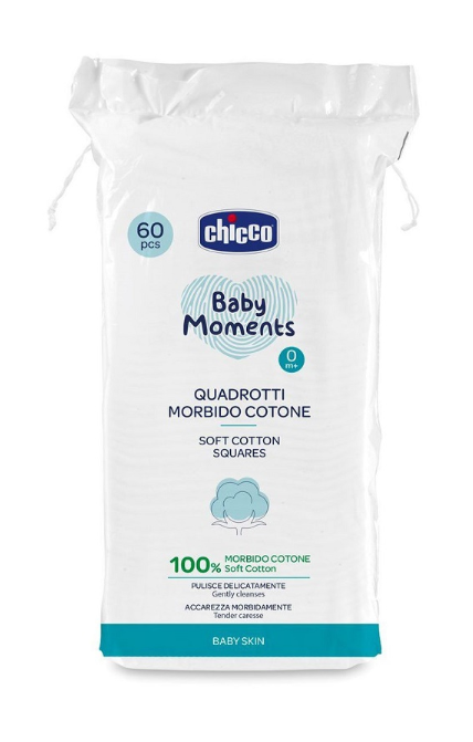 CHICCO BABY MOMENTS QUADROTTI 60 PEZZI