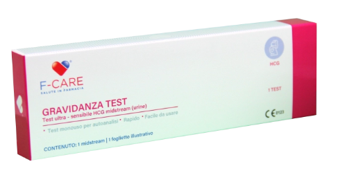 F CARE TEST RAPIDO GRAVIDANZA MIDSTREAM HCG 1 PEZZO