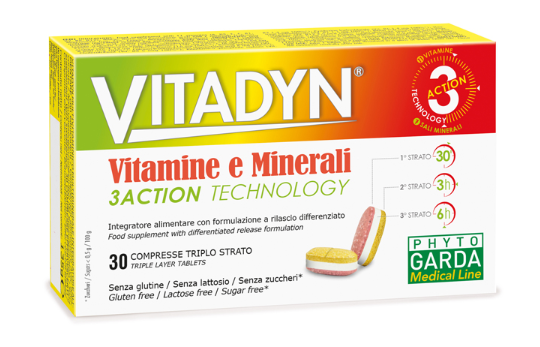 VITADYN VITAMINE/MINERALI 30 COMPRESSE RILASCIO DIFFERENZIATO