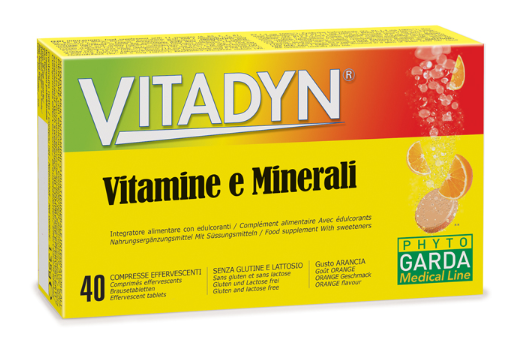 VITADYN VITAMINE/MINERALI 40 COMPRESSE EFFERVESCENTI IN 2 TUBI