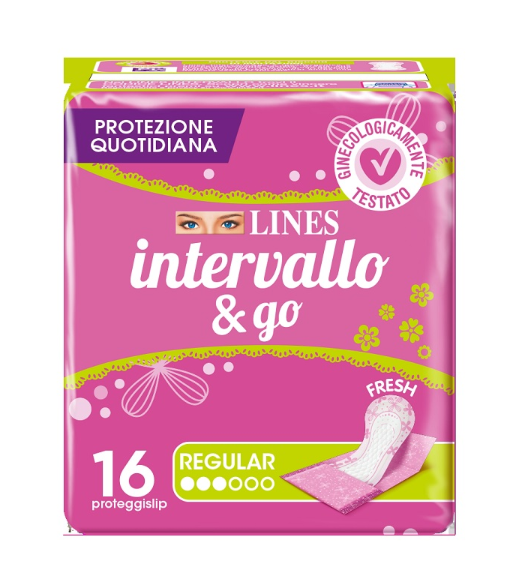 PROTEGGISLIP LINES INTERVALLO FRESH&GO RIPIEGATI 16 PEZZI