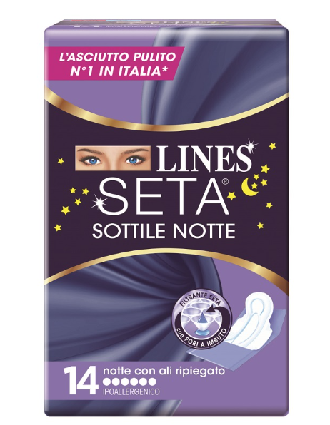 LINES SETA SOTTILE NOTTE CON ALI 14 PEZZI