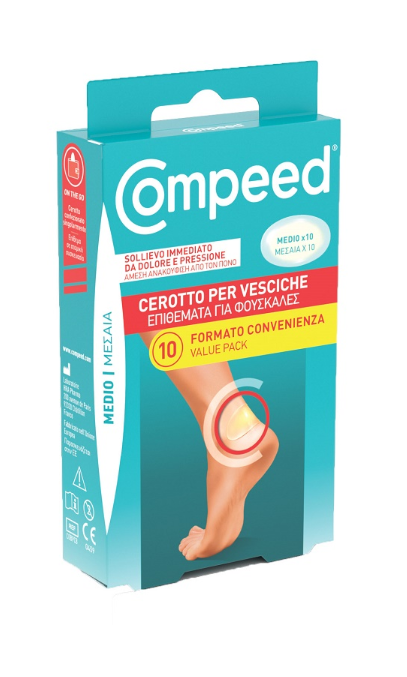 CEROTTI COMPEED PER VESCICHE MEDIO 10 PEZZI CARTONCEROTTI COMPEED PER