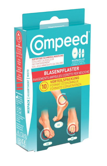 CEROTTI COMPEED PER VESCICHE MISTO BOX 10 PEZZI