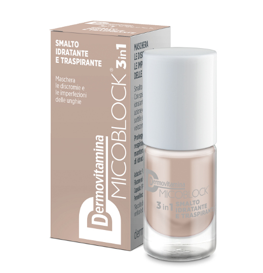 DERMOVITAMINA MICOBLOCK 3IN1 SMALTO IDRATANTE E TRASPIRANTE BEIGE 5 ML