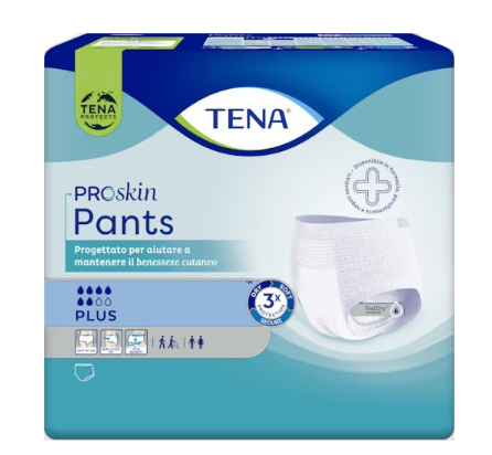 PANNOLONE PER INCONTINENZA TENA PANTS PLUS EXTRALARGE 12 PEZZI