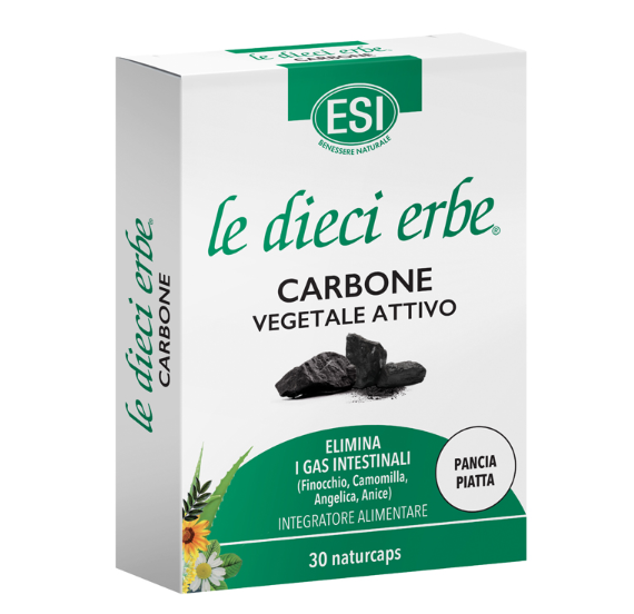 ESI LE DIECI ERBE CARBONE VEGETALE ATTIVO 30 NATURCAPS