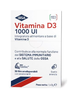 VITAMINA D3 IBSA 1000UI 30 FILM ORODISPERSIBILI