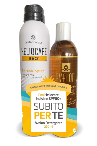 HELIOCARE INVISIBLE SPRAY SPF50+ 200 ML + AVALON DETERGENTE FLUIDO 250