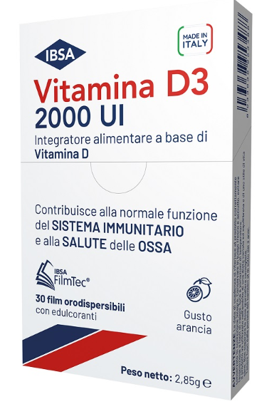 VITAMINA D3 IBSA 2000 UI 30 FILM ORODISPERSIBILI