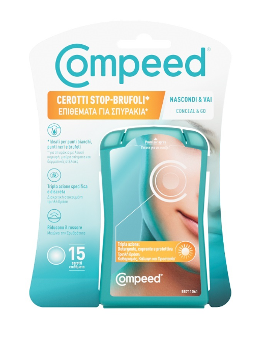 COMPEED CEROTTI STOP BRUFOLI NASCONDI & VAI 15 PEZZI