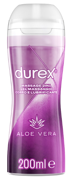 DUREX MASSAGE 2 IN 1 GEL MASSAGGIO CORPO E LUBRIFICANTE ALOE VERA 200