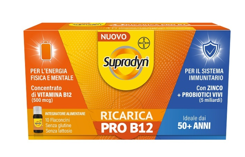 SUPRADYN RICARICA PRO B12 10 FLACONCINI