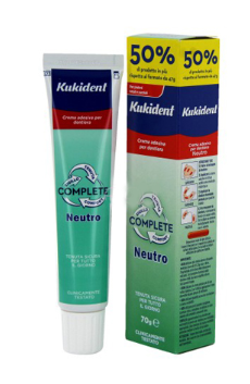 KUKIDENT NEUTRO COMPLETE CREMA AD. PER PROT. DENTARIE 70 G - OUTLET