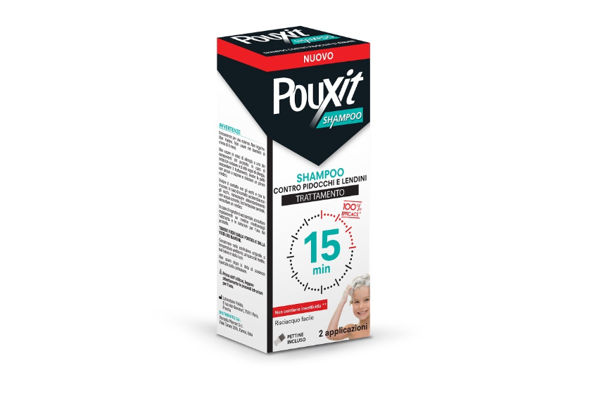 SHAMPOO CONTRO PIDOCCHI E LENDINI POUXIT TRATTAMENTO CON PETTINE INCLU