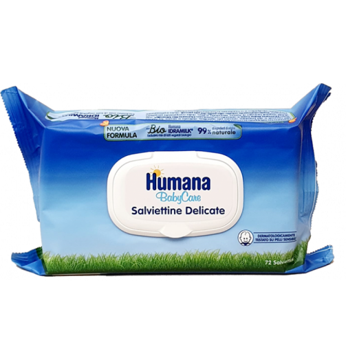 Humana Baby Care Salviette Detergenti 72 Pz