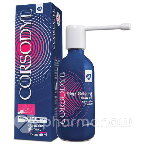 CORSODYL*SPRAY 60ML 200MG/100M