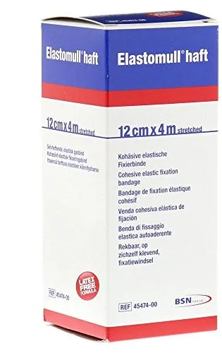 BENDA ELASTICA AUTOADESIVA ELASTOMULL HAFT COMPRESSIONE FORTE 12X400 CM