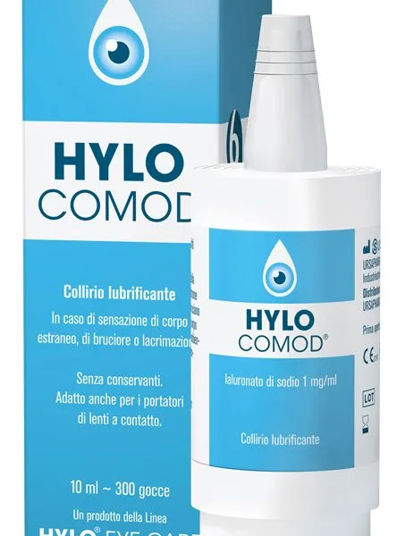 HYLO-COMOD GOCCE OCULARI IALURONATO DI SODIO 0,1%  FLACONCINO 10 ML