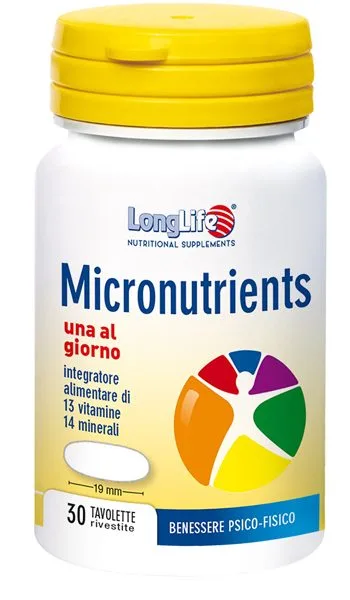 LONGLIFE MICRONUTRIENTS 30 TAVOLETTE RIVESTITE