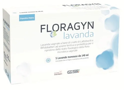 LAVANDA VAGINALE A BASE DI LATTOBACILLI LISATI FLORAGYN LAVANDA 140ML 5FLACONI