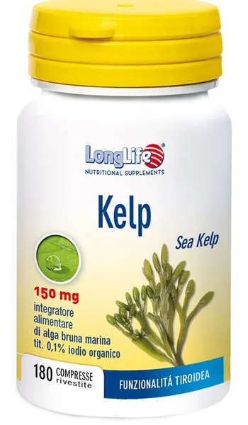 LONGLIFE KELP ALGA BRUNA 180 COMPRESSE