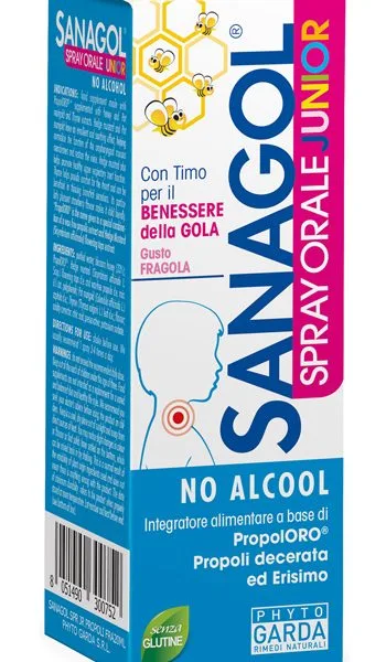 SANAGOL SPRAY JUNIOR PROPOLI FRAGOLA 20 ML